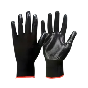 Guantes de Nitrilo Negro Brillante
