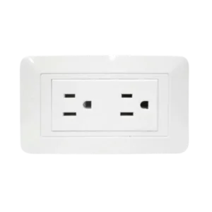 Toma doble blanco linea bk blanco zafiro zfr41