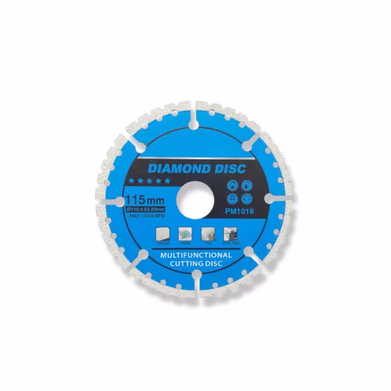 Disco 4 1/2" multifuncional 115mm x 22.23 mm max rpm 12200 pm1018